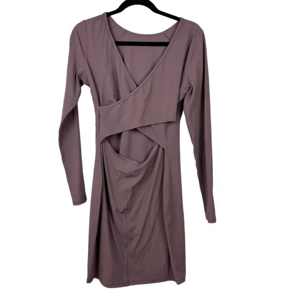 LULULEMON Mauve Open Back Size 4 Activewear Dress